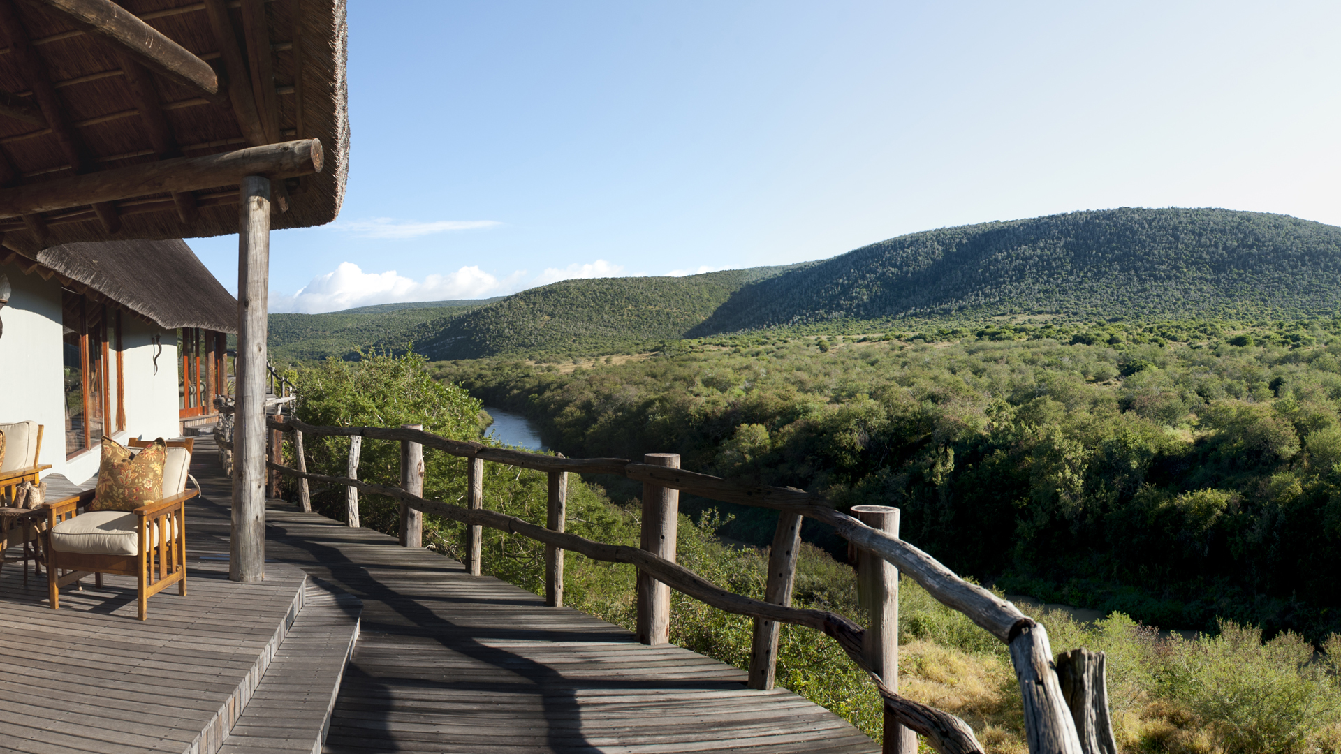 View from Kwandwe Private Game Reserve
